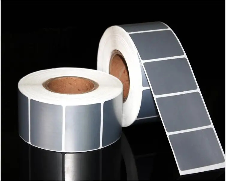 4*3cm Matte silver adhesive label STICKER DIY Label paper PET