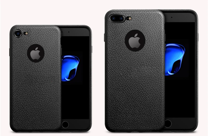 GURIOO тонкий кожаный зернистый чехол для Apple iPhone 6 6S 7 8 X Plus XS Max XR 4,7& 5,5 ''TPU с отверстием для телефона с логотипом