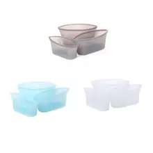 3 шт./партия форма чаши детские пищевые добавки для хранения фруктов силиконовые свежие пакеты набор для сохранения свежести продуктов портативный герметичный Вакуумный свежий мешок