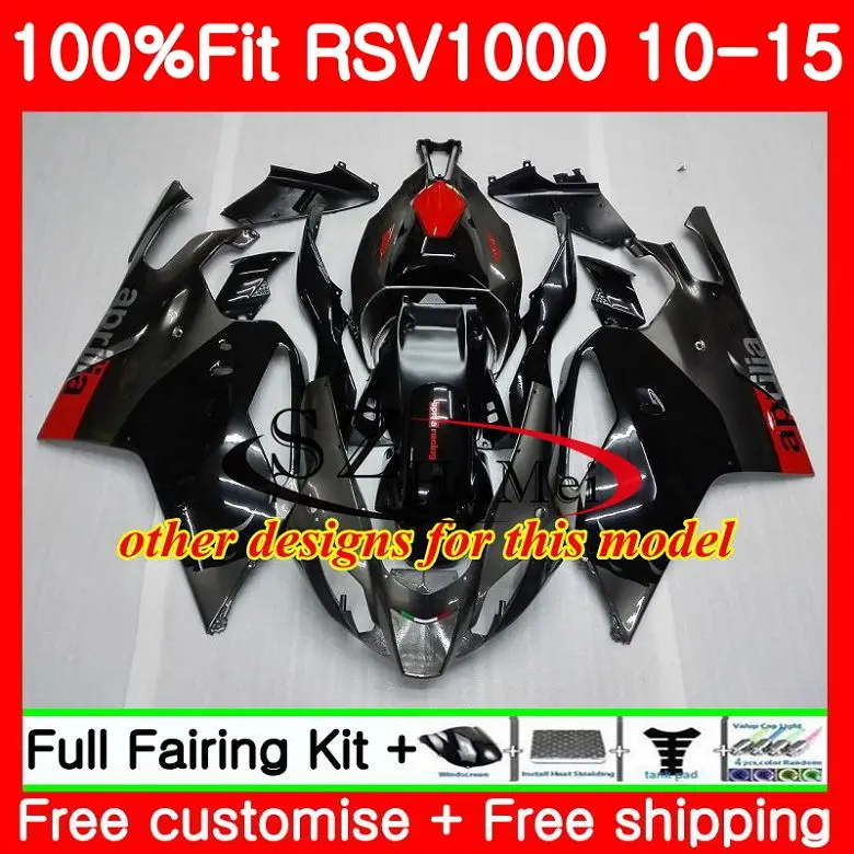 Инъекции для Aprilia Mille RSV1000 для детей 10, 11, 12, 13, 14, 15, 83SH6 РСВ 1000R R RSV1000R 2010 2011 2012 2013 серебристо-серый обтекатель