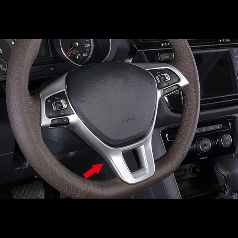 Накладка на руль из АБС-пластика матовая накладка для Volkswagen VW Tiguan L 2017 2018 2019
