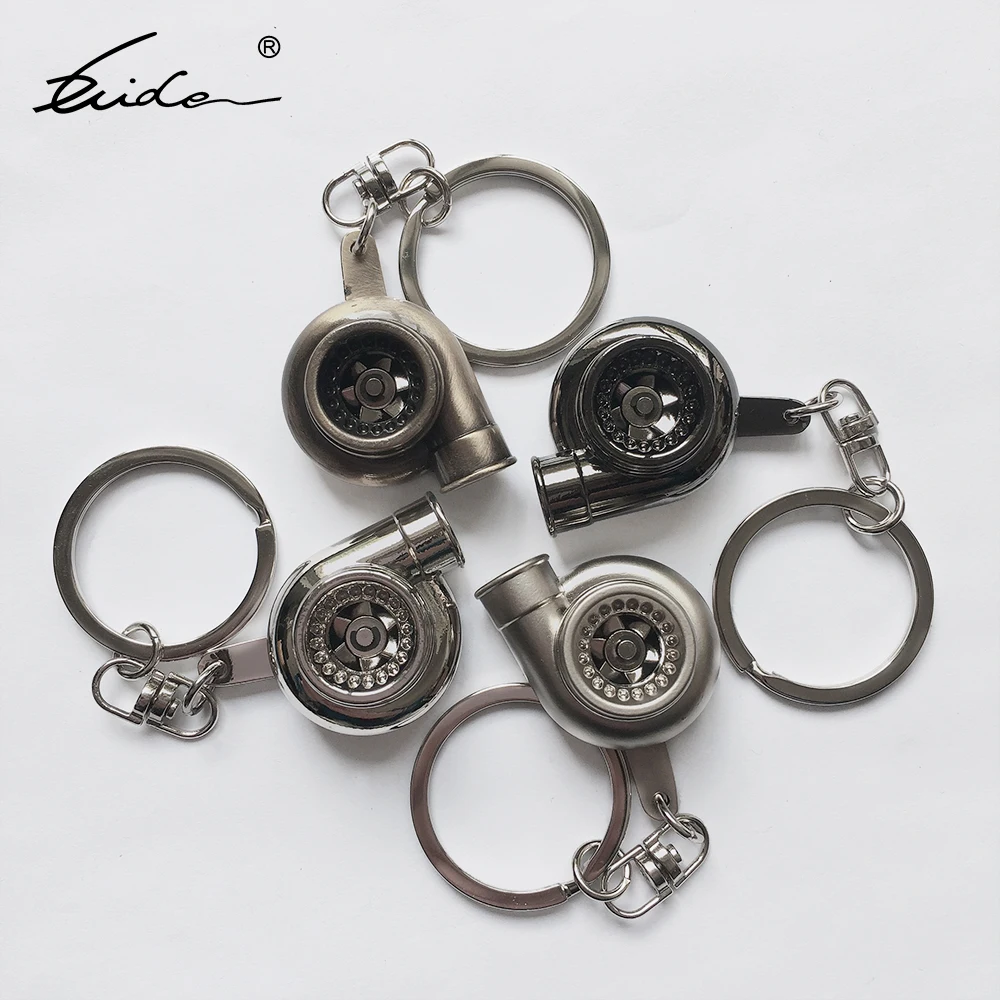 

Auto Part Model Car Turbo Keychain Sleeve Bearing Spinning Turbine Key Chain Key Ring For 4s Shop 8025