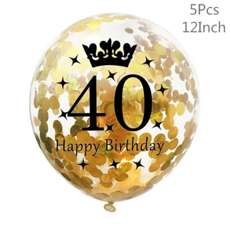 10 шт./лот 30 40 50 лет латексные воздушные шары для вечерние принадлежности, украшения для дня рождения взрослых