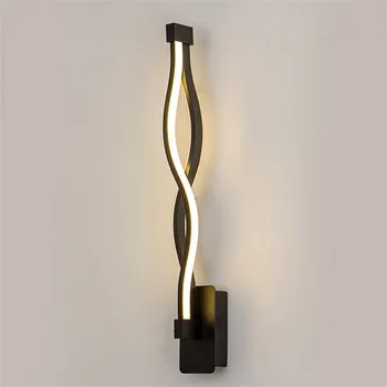 

Creative 16W Wave Acrylic Wall lamp LED 90-265V Wall Light Fixture for Bedside Bedroom Stairs Bathroom Aisle Sconce luminaria