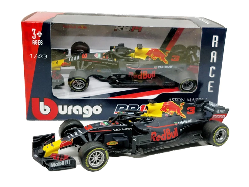 Bburago 1:43 F1 2018 Redbull Team RB14 #33 Max Verstappen литая гоночная машина|Наземный транспорт| |