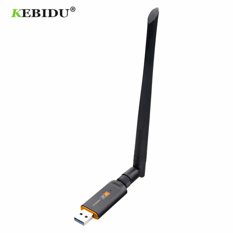 KEBIDU 1200 Мбит/с USB Wifi Lan Dongle адаптер 2,4 ГГц 5,8 ГГц USB3.0 беспроводная сетевая карта для MAC/Liunx OS/Windows7/8/10