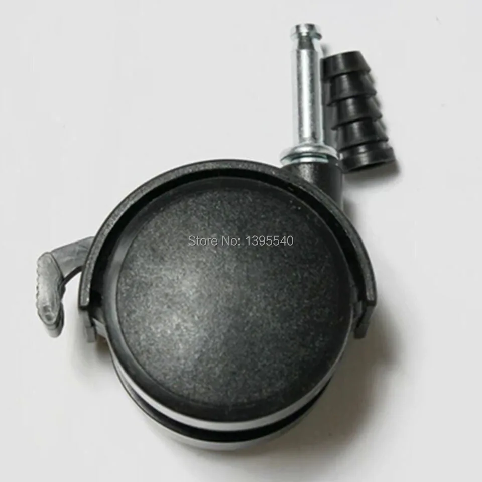 

New 1.5'' 360 Degree Durable Rubber Swivel Wheels Rolling With Brake Casters Crib Castors Furniture Universal Wheels