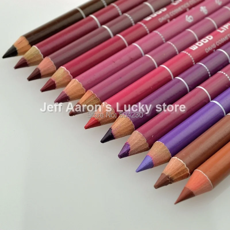 Professional 12 color Lipliner Waterproof Lip Liner Pencil lip line pen
