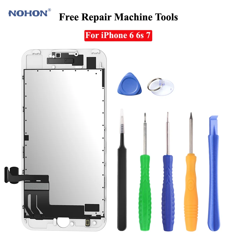 ЖК дисплей Nohon для iPhone 6/6S/7 с сенсорным 3D дигитайзером|Экраны мобильных телефонов|