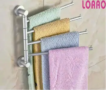 

LOAAO bathroom accessories Aluminum bathroom organizer storage racks holder Bathroom racks Storage Shelf