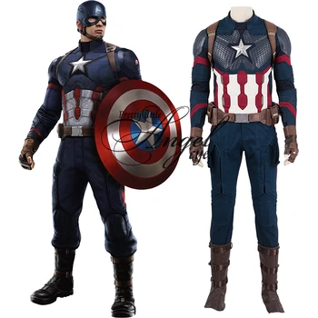 

Marvel Super Hero Avengers: Endgame Steven Rogers Captain America Cosplay Costume Cosplay Party Shoes Custom Made