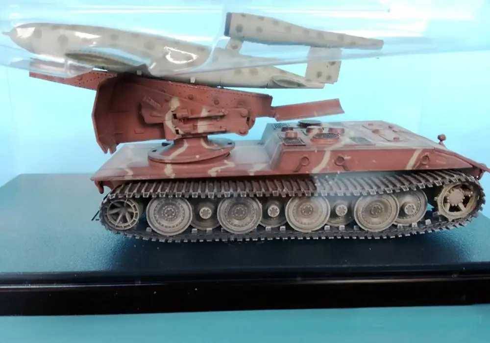 Второй мировой войны немецкий WAFFENTRAGER AUF E100 W/V1 ракета 1/72 Готовая модель танка