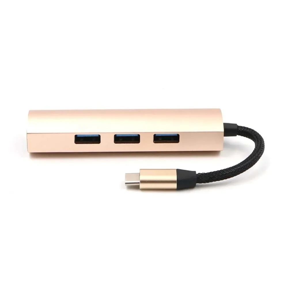 

USB 3.0 Hub High Speed USB3.0 to RJ45 Ethernet Adapter USB Splitter 1000 Mbps Network Card for Macbook Laptop PC Tablet