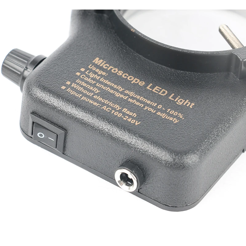 144 светодиодный круглый кольцевой светильник осветитель лампа 6500K для видео стерео микроскопа промышленности C креплением объектива USB HDMI VGA камера 220V 110V