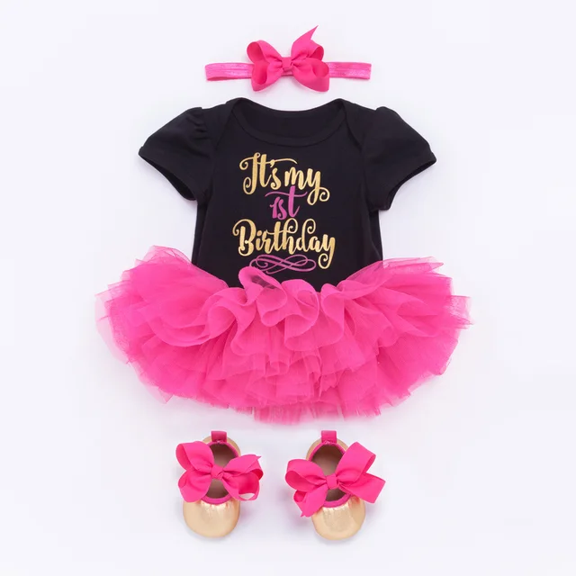 Baby Girl First Birthday Outfits Brand Summer Baby Sets Toddler Girl