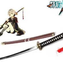 S0428 онлайн-игра TOUKEN RANBU ASO SHRINE UGUISUMARU меч/пистолет металлическое лезвие 56"