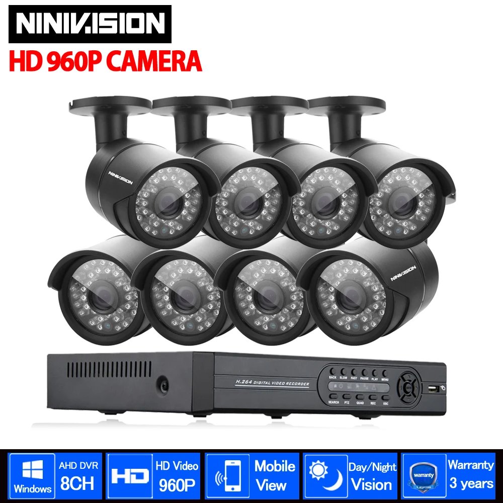 HDMI 1080P 3G wireless security camera system kits CCTV 8CH AHD 1080P