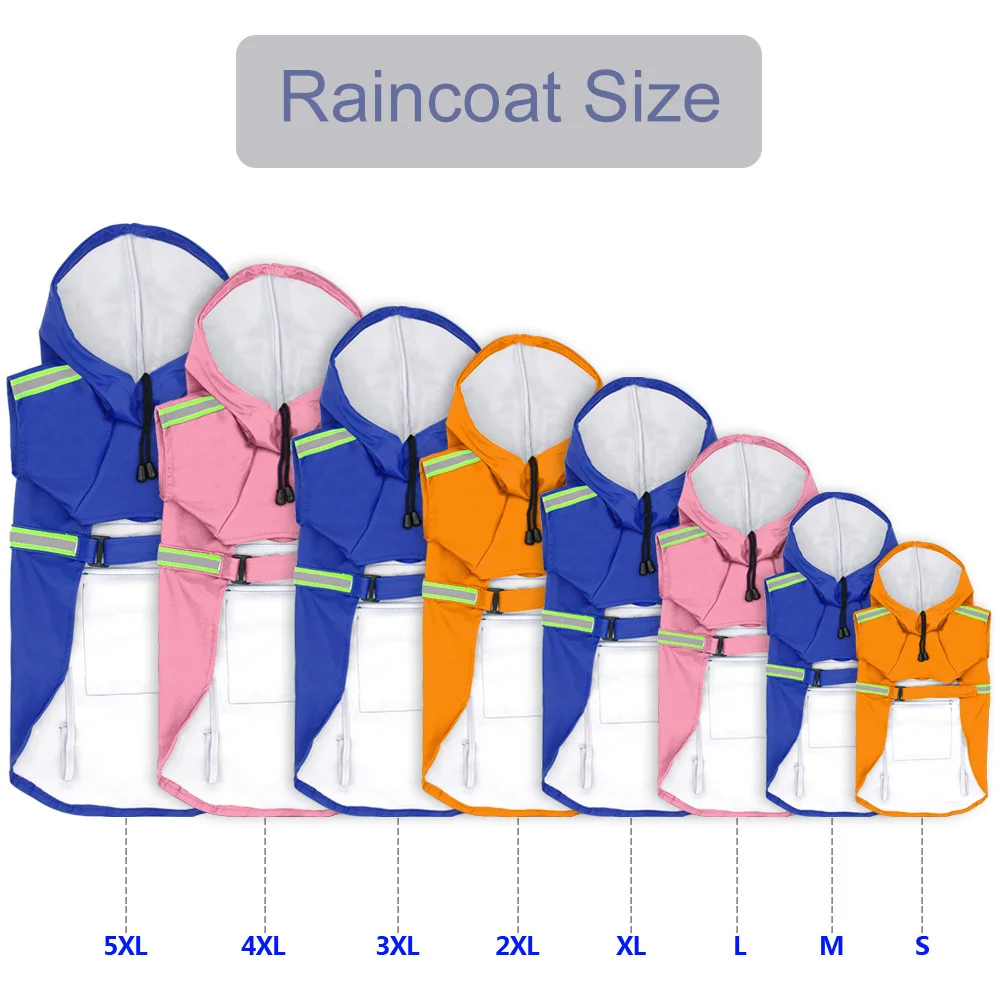 Водонепроницаемый дождевик для собак дождевик для животных золотистый Лабрадор-ретривер Одежда для собак кошек Ночная Светоотражающая Большая маленькая Снежная Одежда для собак