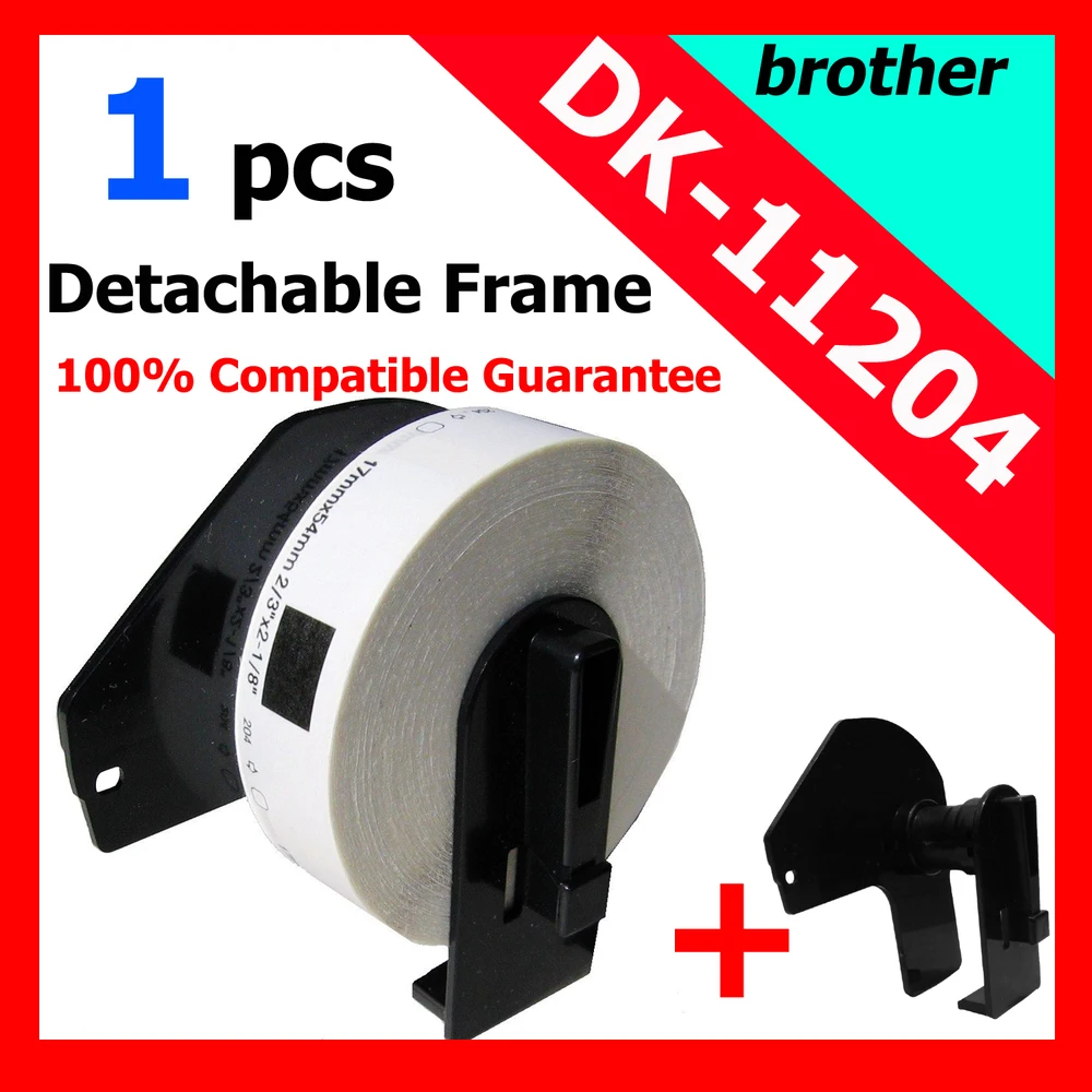 100x РУЛОНА 17 мм x 54 DK11204 brother совместимые Этикетки | Канцтовары для офиса и дома