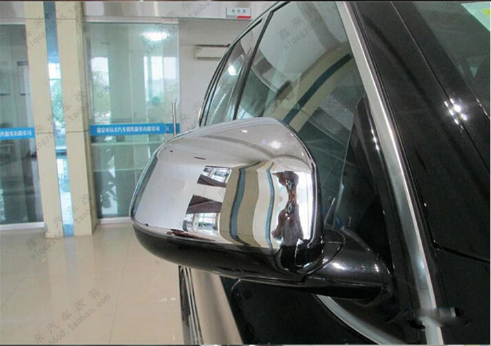 

Yimaautotrims Chrome Side Rearview Mirrors Protection Cap Cover Trim 2 Pcs Chromium Styling Fit For bmw X5 F15 2014 2015 2016