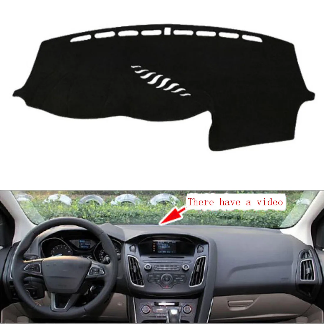 

Dongzhen Fit For Ford For Focus 2012-2016 With Video Car Dashboard Cover Avoid Light Pad Instrument Platform Dash Board