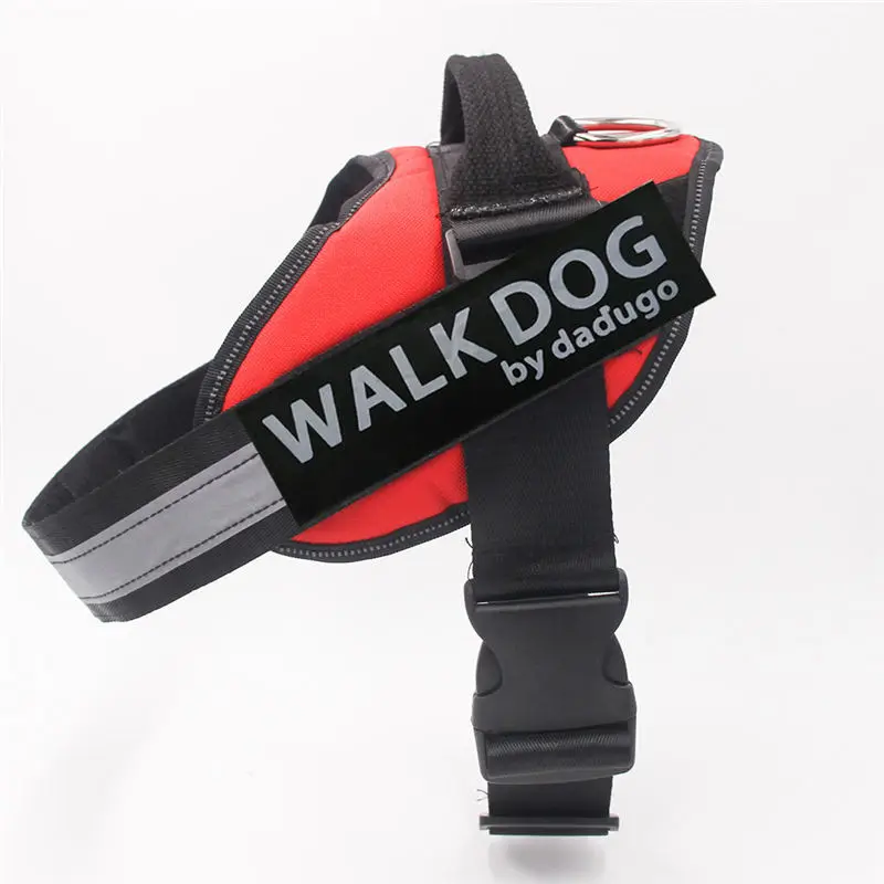 

Medium Large Dog Harness Nylon Reflective Collar Vest Harnesses For Dogs Training Husky Alaskan Bulldog Belt Lead