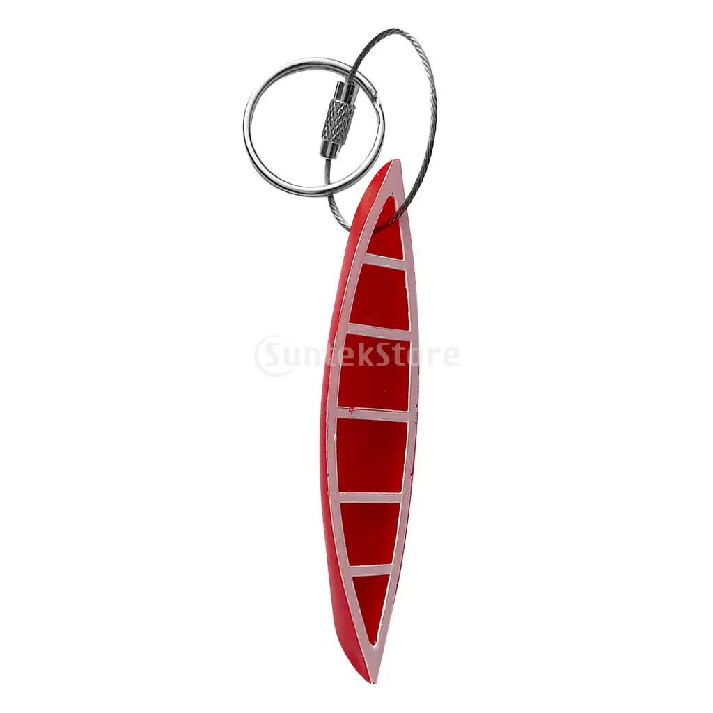 Creative Kayak Keychain Keyring Key Fob Key Holder for Outdoor Hiking Sports Travel Kayaking Fishing - Various Colors & Shapes