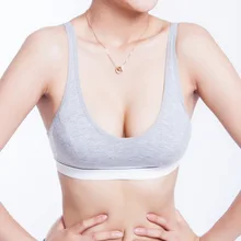 Women 100% Cotton bust Push Up Sports Bra Underwear Bra 70 75 80 85 Size (32 34 36 38)
