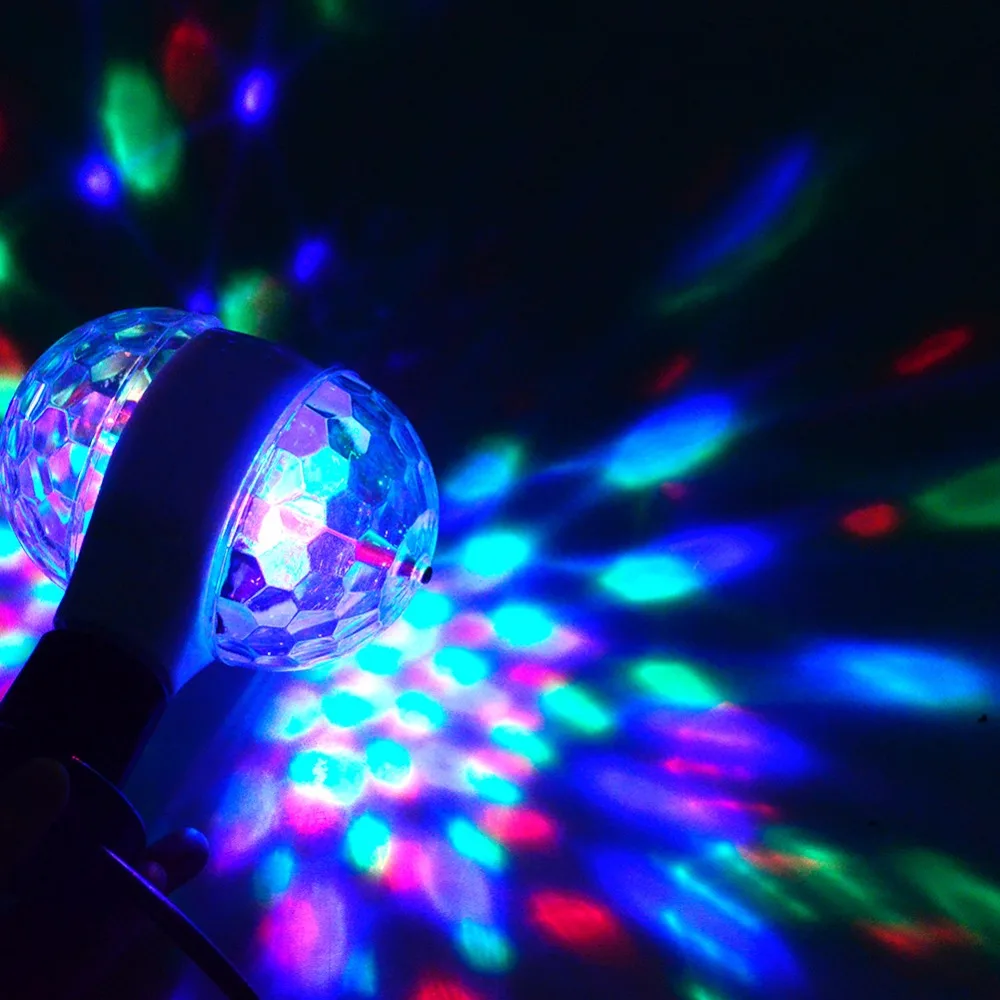 

RGB Led Bulb Stage Light Party Dance E27 85-265V Lamps Magic Auto Rotating DJ Disco Christmas Lighting Colorful lamp KTV Bar