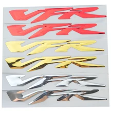 Chrome Gold Red Motorcycle 3D VFR Stickers Moto Bike Tank Decorated Decals Sticker case for HONDA VFR 400 800 1200