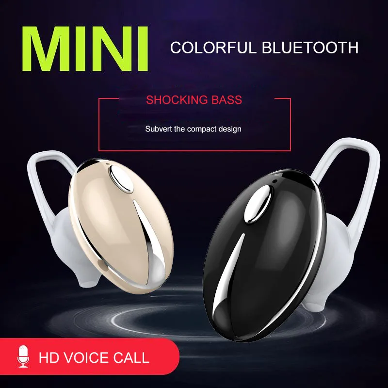 

JS Wireless Bluetooth Earphone Mini Outdoors Sport Stereo Headphones For Phone Broad Bean Super Long Standby Music Earphone