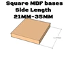 20x Square MDF Bases – Custom Round bases- Basing Laser Cut Wargames wood