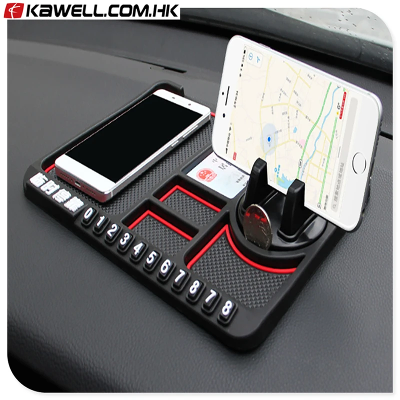 100 pcs a lot Car Non slip Mat Phone Holder Car Mount Stand Silicone