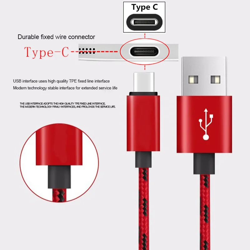 USB кабель для быстрой зарядки Galaxy a3 a5 a7 2017 A8 A9 2018 S10 S9 S8 A30 M30 ASUS zenfone 5 ZE620KL ZS620KL