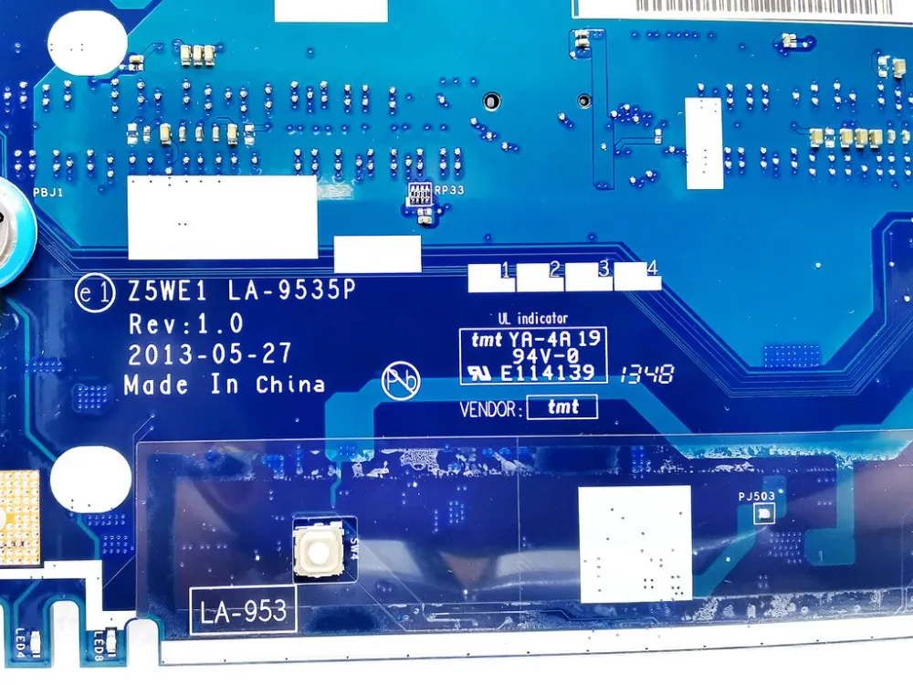 Оригинальная материнская плата для ноутбука ACER E1-570 E1-570 2117U Z5WE1 LA-9535P протестирована