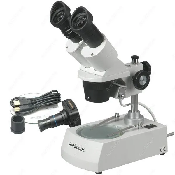 

Forward Stereo Microscope--AmScope Supplies 20X-40X Forward Stereo Microscope + Digital Camera