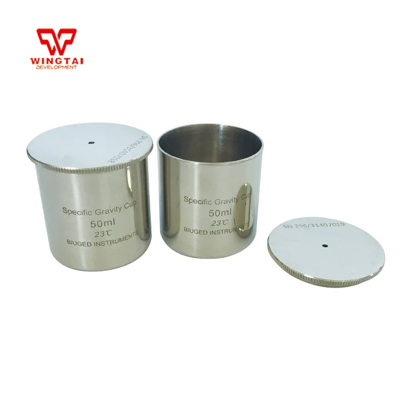 Hot Sale Lab Testing Stainless Steel Density Cup 50ml/37ml/100ml