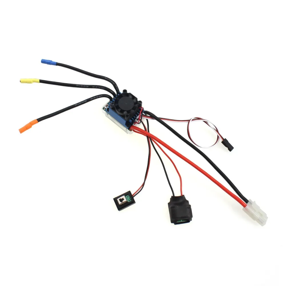 

RC Racing 60A ESC Brushless Speed Controller 2-3S for 1/10 1/12 RC Car Tamiya/T Style Connector F17289/90