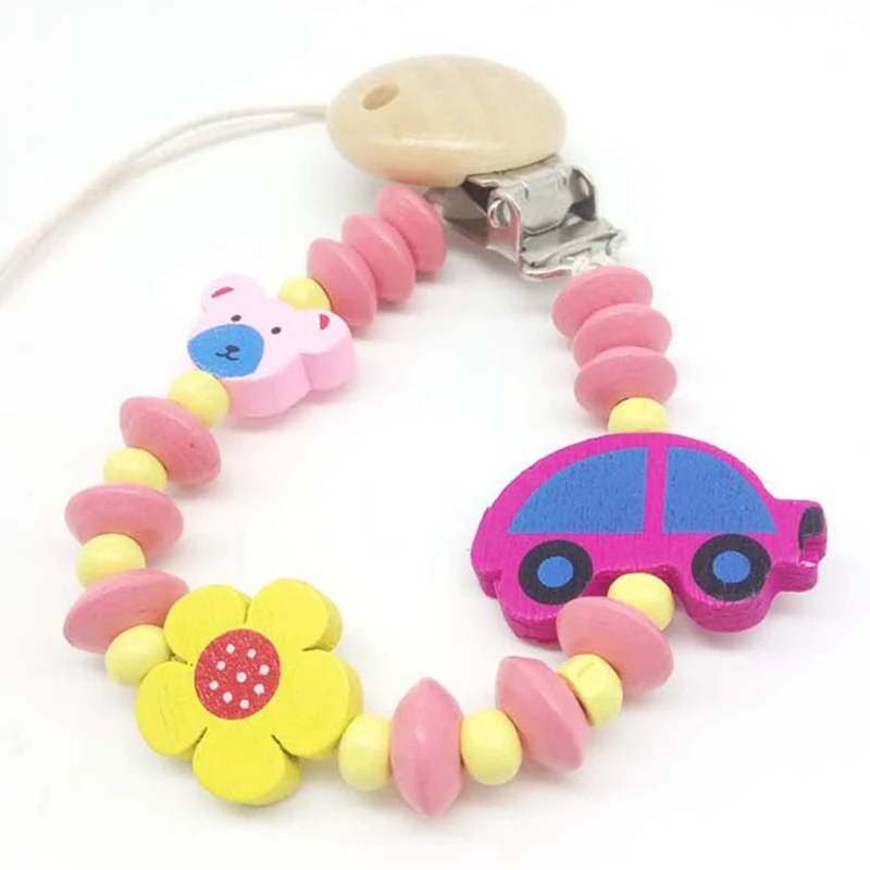 Silicone Baby Pacifier Clips Funny Pacifier Chain With Mouse Holder For Baby Baby Shower Gift BPA Free - Цвет: PK2