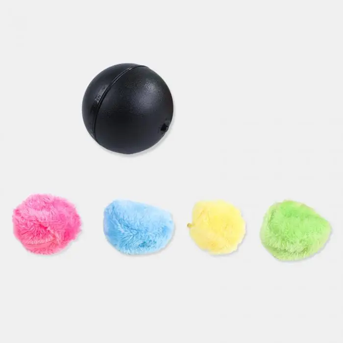 Горячая магический роликовый мяч автоматические игрушки для собак и кошек Роботизированная микрофибра Швабра уборочная машина мяч случайный цвет@ WW