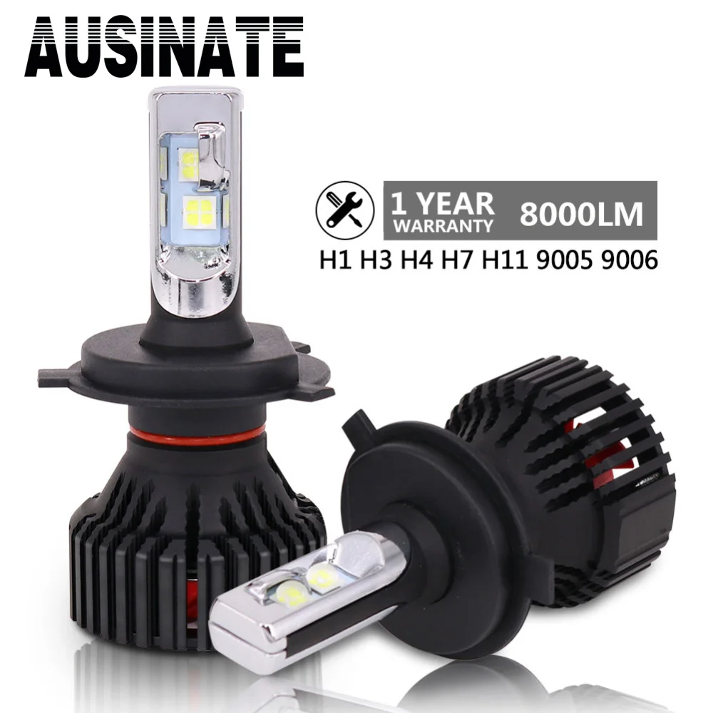

H7 LED H4 H11 H8 H9 HB4 HB3 9005 9006 Car Headlight Bulb 60W 8000LM 6500k Auto Headlamp Led Fog Light XHP50 Chip