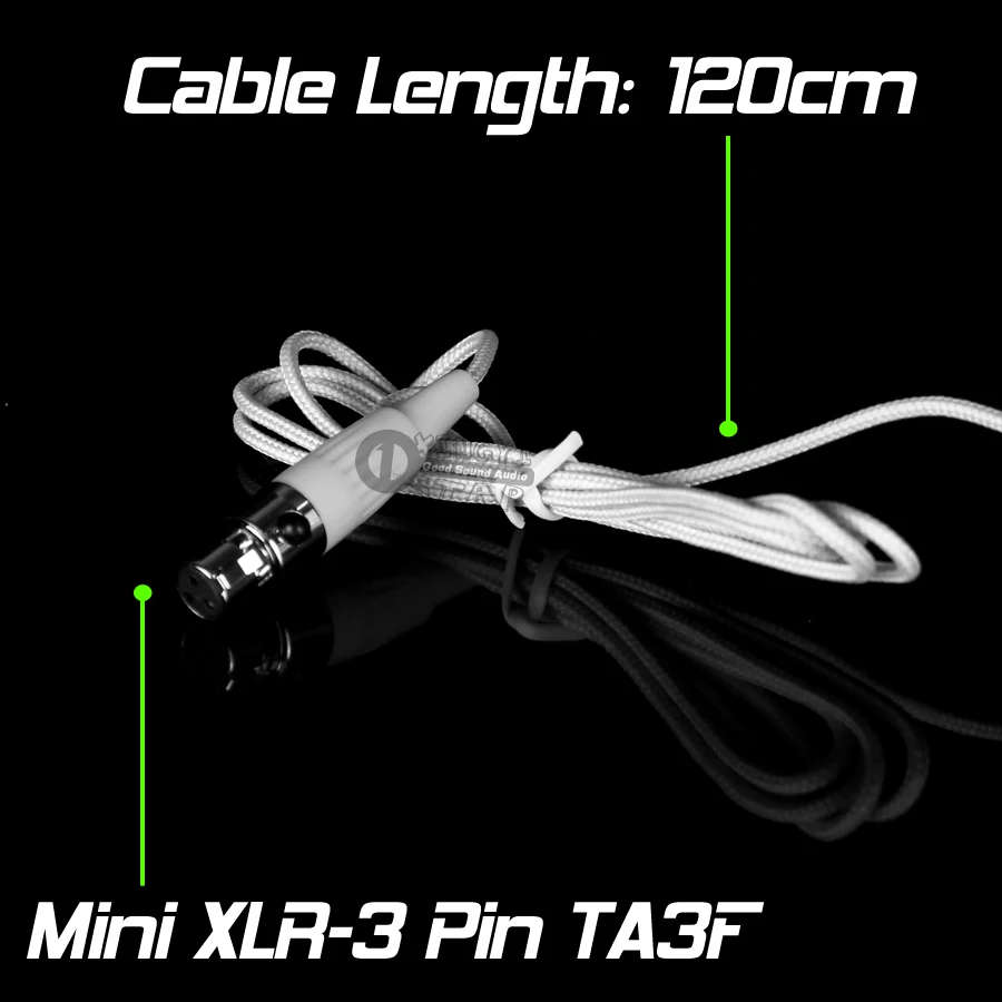 مصغرة XLR 3 دبوس TA3F مزدوجة Earhook سماعة Headworn مكثف ميكروفون Mic ل سامسون نظام لاسلكي UT1 ST2 T32M AL300 AR300