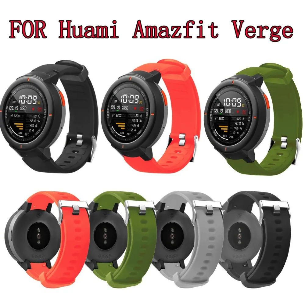 

Smart Accessories Strap For Xiaomi Huami Amazfit Verge Watch Band Soft Silicone Bracelet Wristband For Amazfit Verge 3