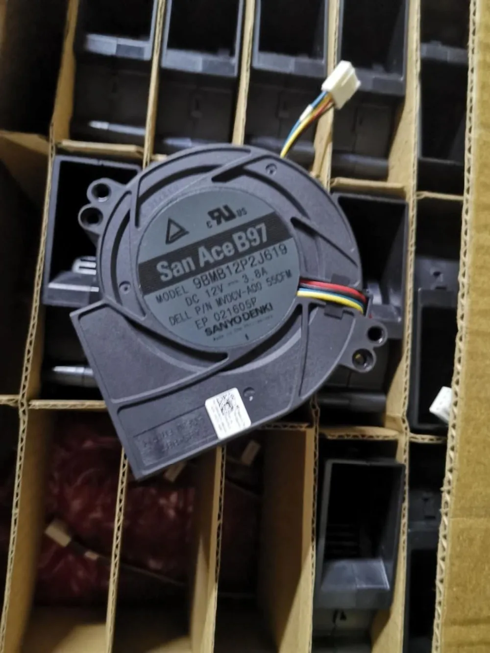 New Original fan for SANYO San Ace B97 9BMB12P2J619 DC12V 3.8A MVDCV-A00 55CFM 9733MM Computer cooling fan Blower