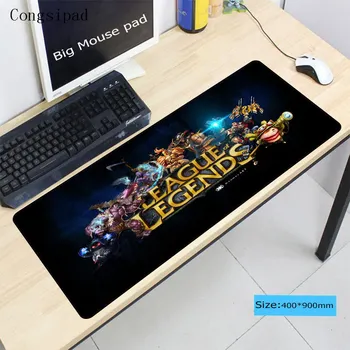 

Congsipad Free Shipping Speed LOL Large Lock Edge Gaming Mouse Pad Computer for League Of Legends Dota CSGO Gamer Table MausePad