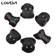 Lixada, новинка, 6 шт., защита коленей, защита для детей, велоспорта, катания на роликах, скейтборда, локоть, колено, защита рук, защита, щиток