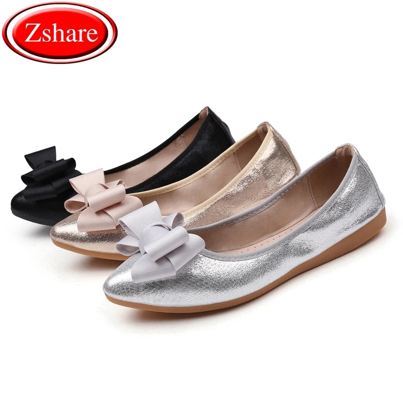 

Women's Flat shoes 2019 new bow ladies spring and autumn Lok Fu casual fashion soft shoes pregnant women driving mother's shoes