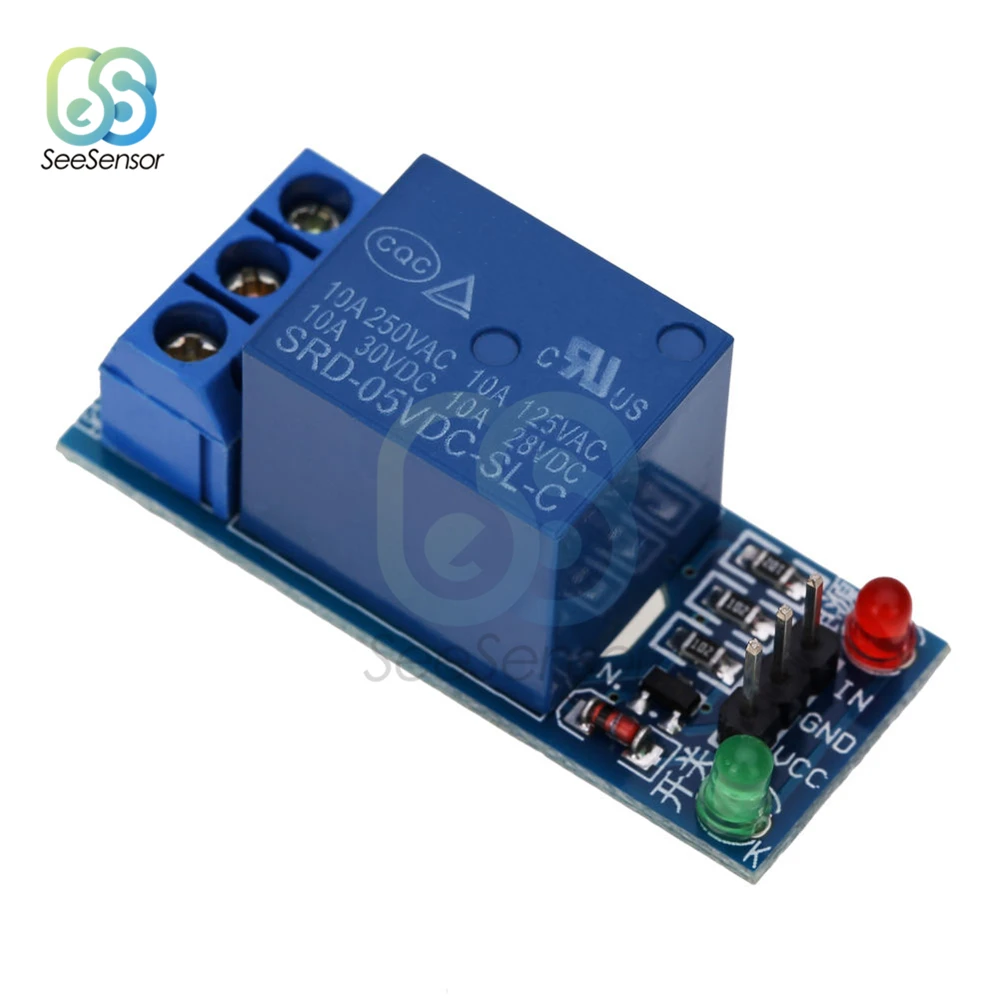 

5V 1 One Channel Relay Module Interface Board Shield Low Level Trigger for Household Appliance Control for arduino DIY Kit