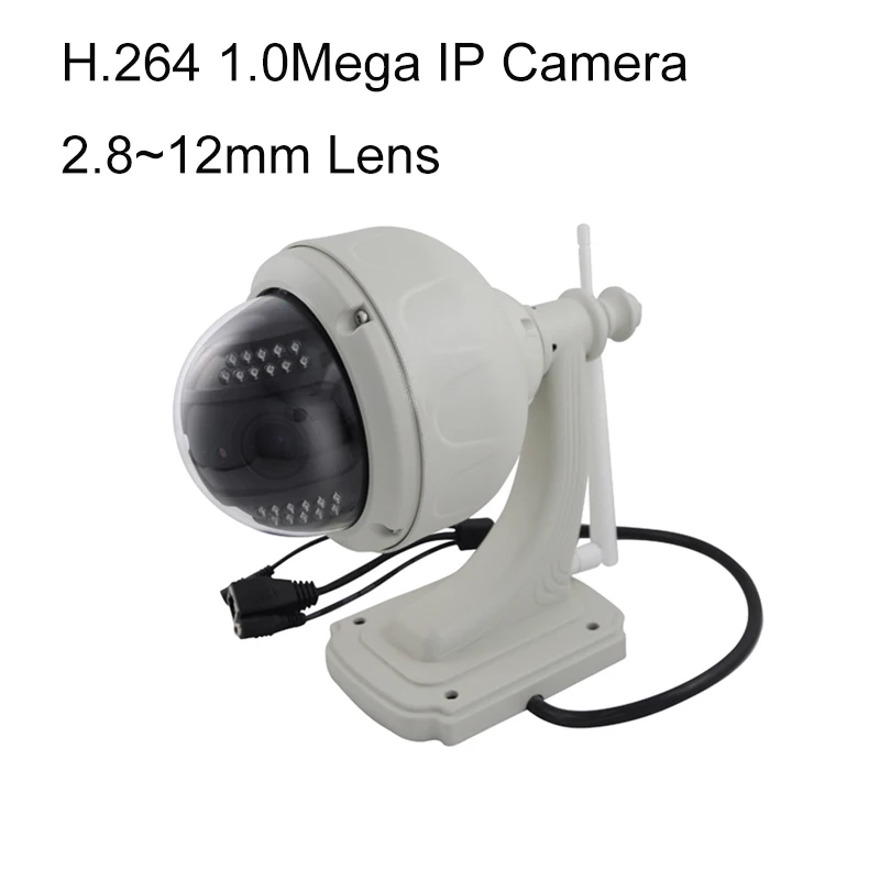 720P Wireless WiFi IP Camera Outdoor PTZ 2 8 12mm Auto focus Waterproof H 264 HD