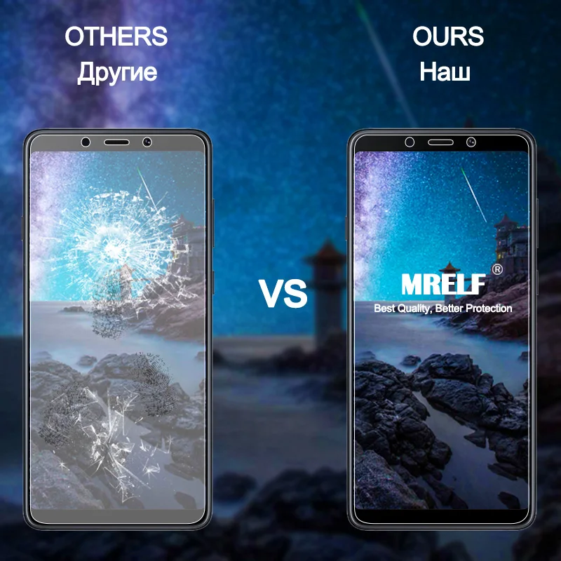 MRELF закаленное стекло для Samsung Galaxy A9 2018 Защита экрана телефона Защитное